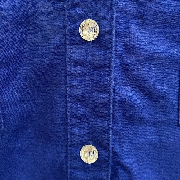 Allison Daley Royal blue top with fancy shiny buttons. Size 18 - Picture 4 of 8